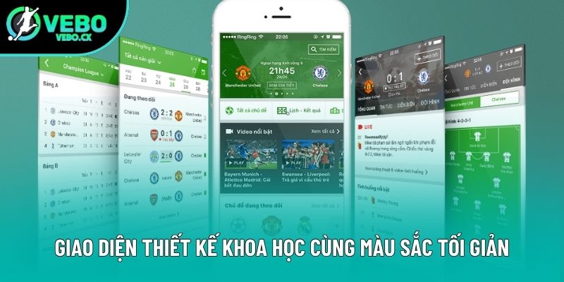 Giao diện thiết kế khoa học cùng màu sắc tối giản