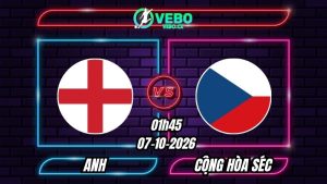 Nhận định Anh vs Cộng hòa Séc 01h45 ngày 07/10/2026