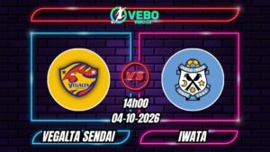 Soi Kèo Vegalta Sendai vs Iwata 13h00 - 04/10/2026